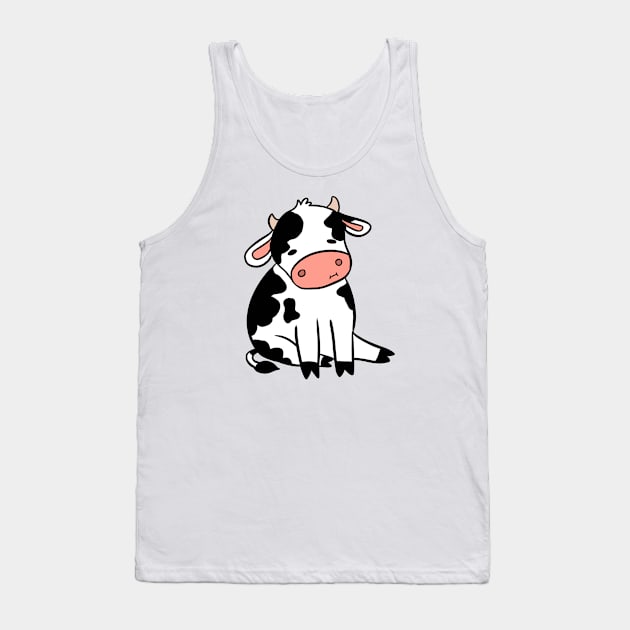 A cute cartoon cow Tank Top by Yarafantasyart